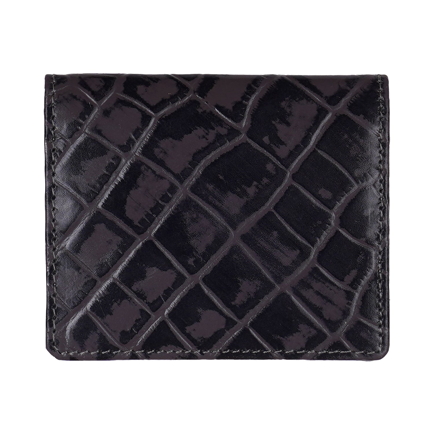 Mocha Crocodile Print Card Case (Pack of 2)