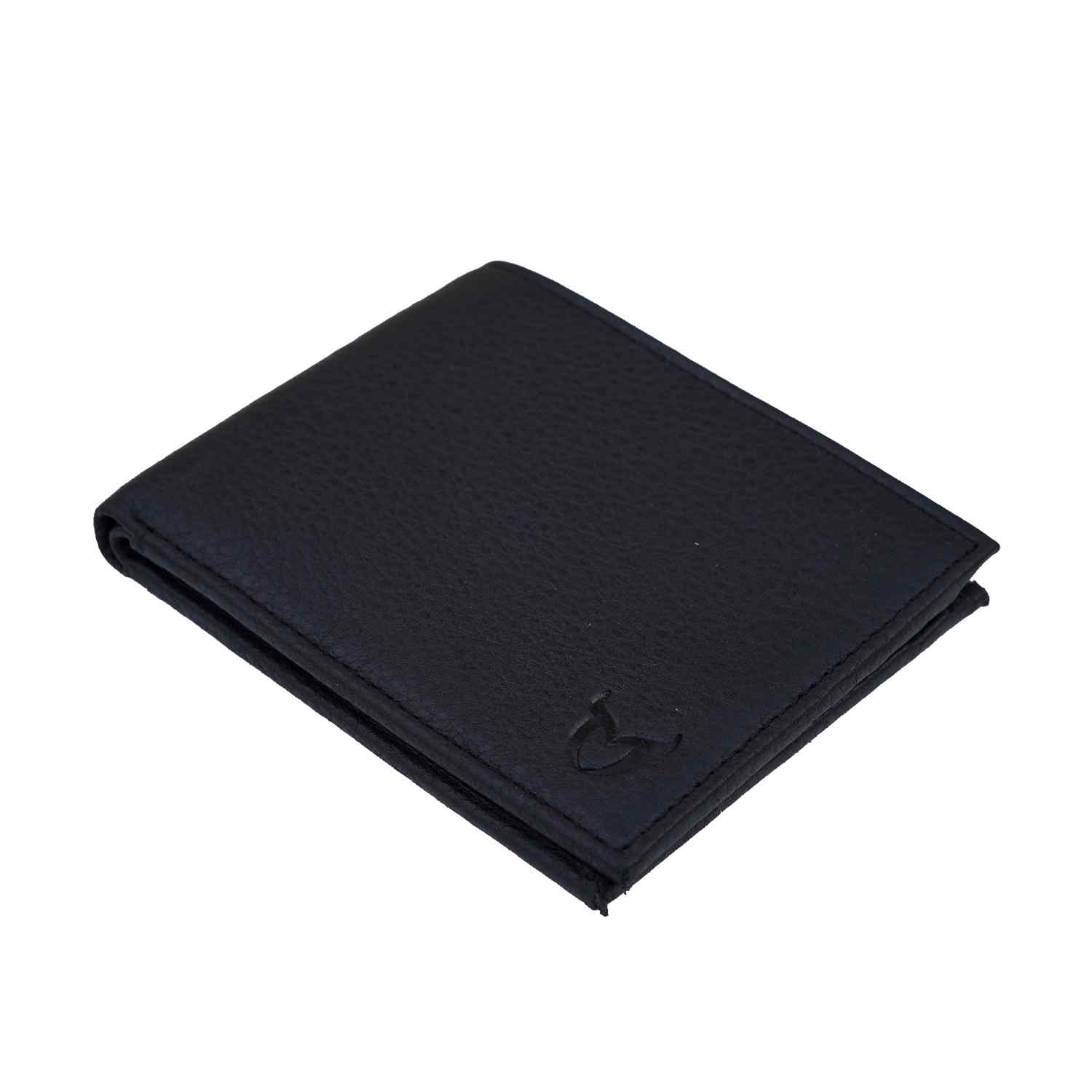 Black Natural Milled Wallet