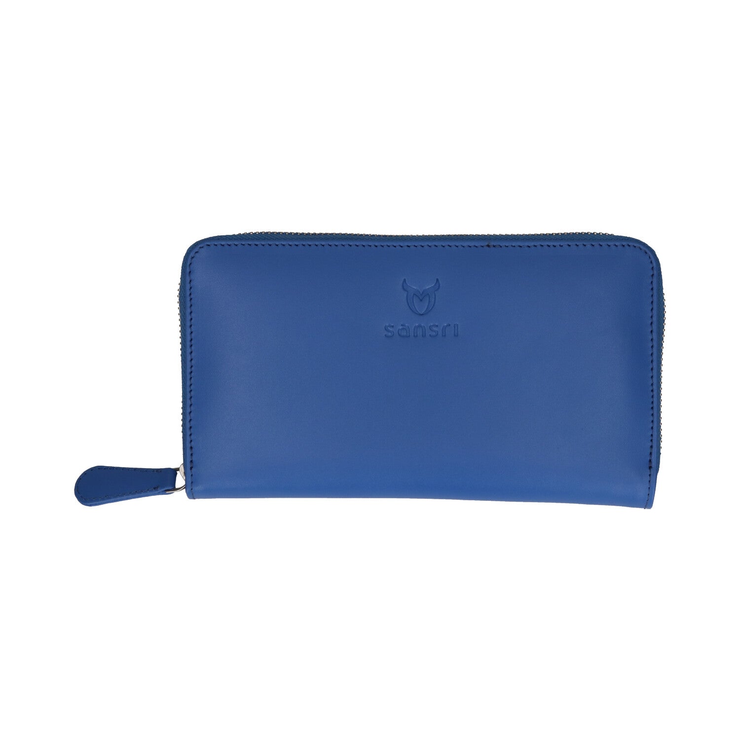 Blue Nappa Clutch