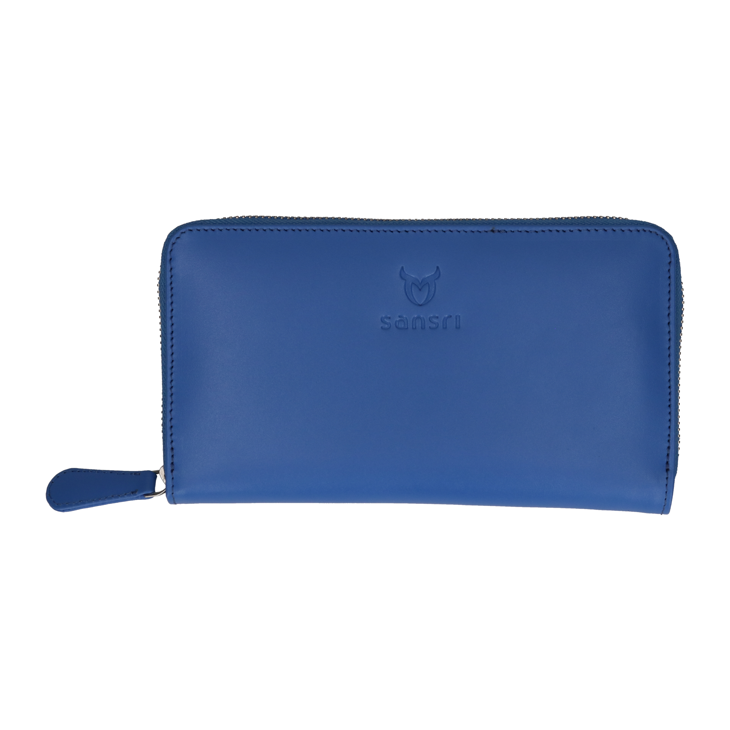 Blue Nappa Clutch