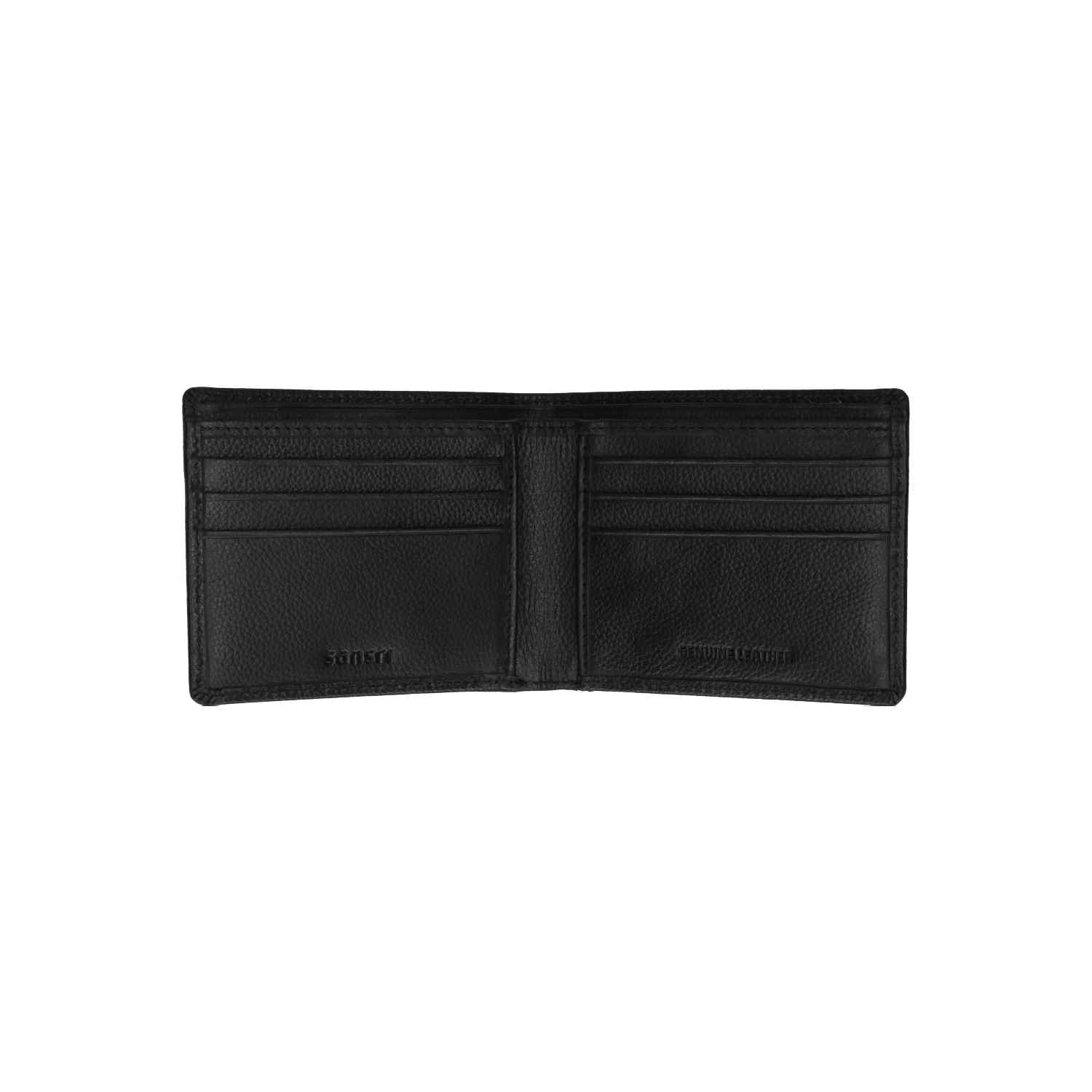 Black Printed Milled Wallet